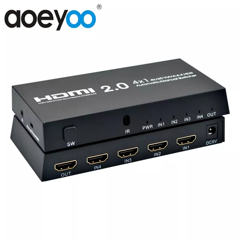 AYS-41V20 коммутатор сигналов HDMI 4 x1 AYS-41V20 коммутатор сигналов HDMI 4 x1