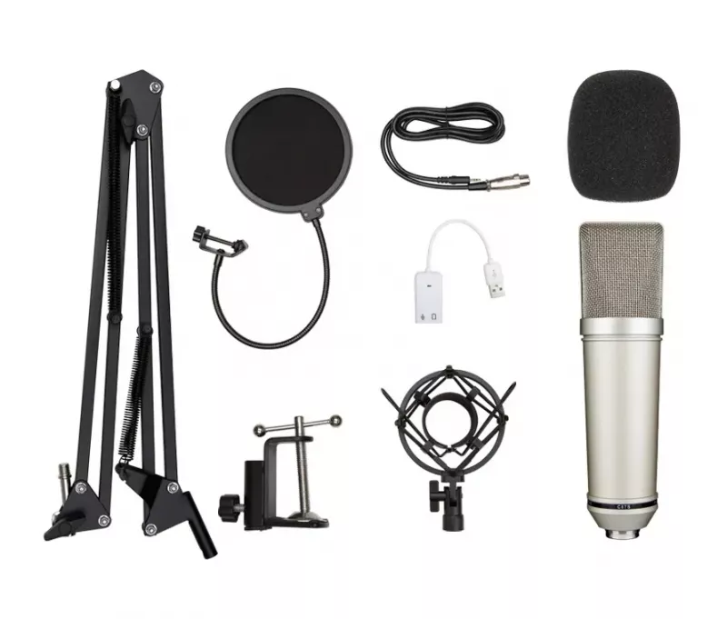 Dreamsound CU-87X Студийный конденсаторный микрофон с аксессуарами Dreamsound CU-87X Студийный конденсаторный микрофон с аксессуарами