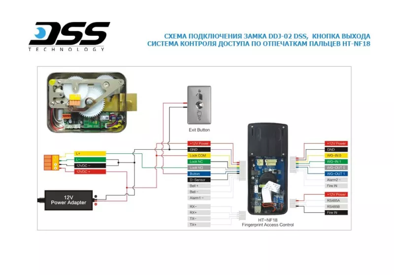 DSS DDJ-02KA электромеханический замок, накладной DSS DDJ-02KA электромеханический замок, накладной