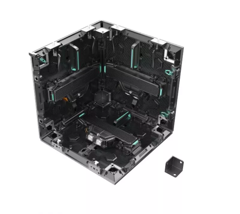 DSMI500x500 3.9-R90 угловой кабинет LED-экрана, 3,9 мм (правый) DSMI500x500 3.9-R90 угловой кабинет LED-экрана, 3,9 мм (правый)