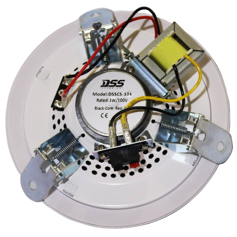 DSSCS-334 потолочный громкоговоритель 4'', 1,5/3/6 Вт/100В DSSCS-334 потолочный громкоговоритель 4'', 1,5/3/6 Вт/100В