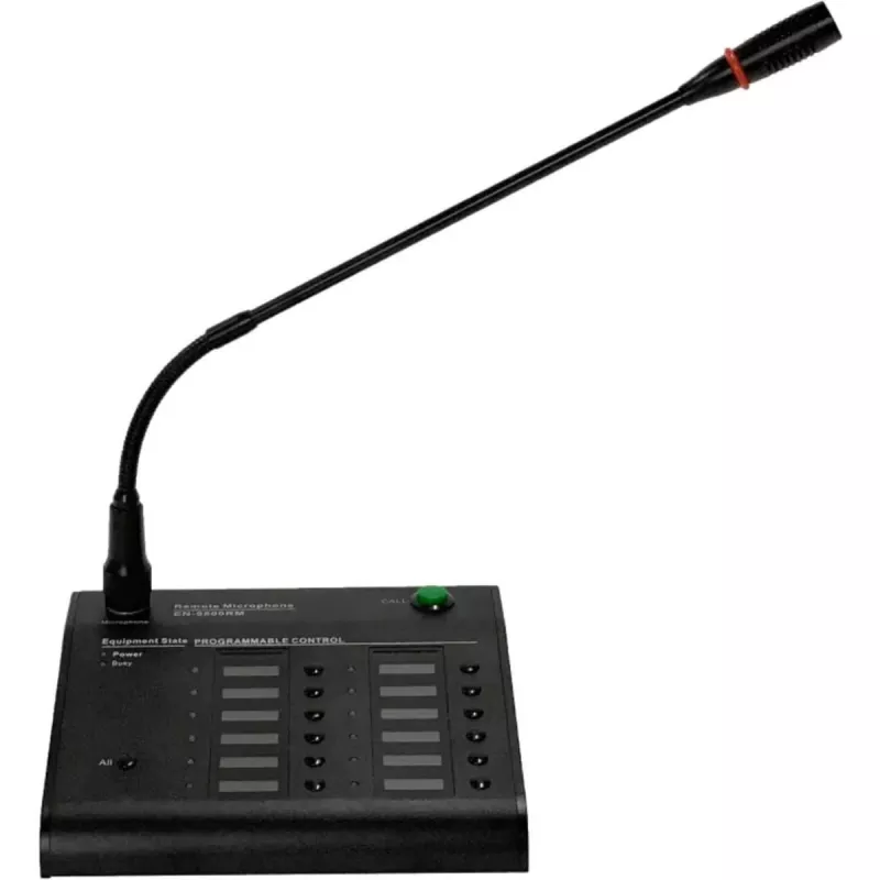 DSS-6500RM-EN пейжинговая микрофонная станция, 12 зон, черная DSS-6500RM-EN пейжинговая микрофонная станция, 12 зон, черная