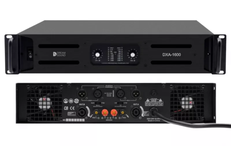 Dreamsound DXA-1600 усилитель мощности 2 х 1500 Вт / 4 Ом Dreamsound DXA-1600 усилитель мощности 2 х 1500 Вт / 4 Ом