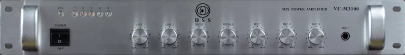 DSS VC-M3100 усилитель-микшер 100 Вт/100В, 5 входов DSS VC-M3100 усилитель-микшер 100 Вт/100В, 5 входов